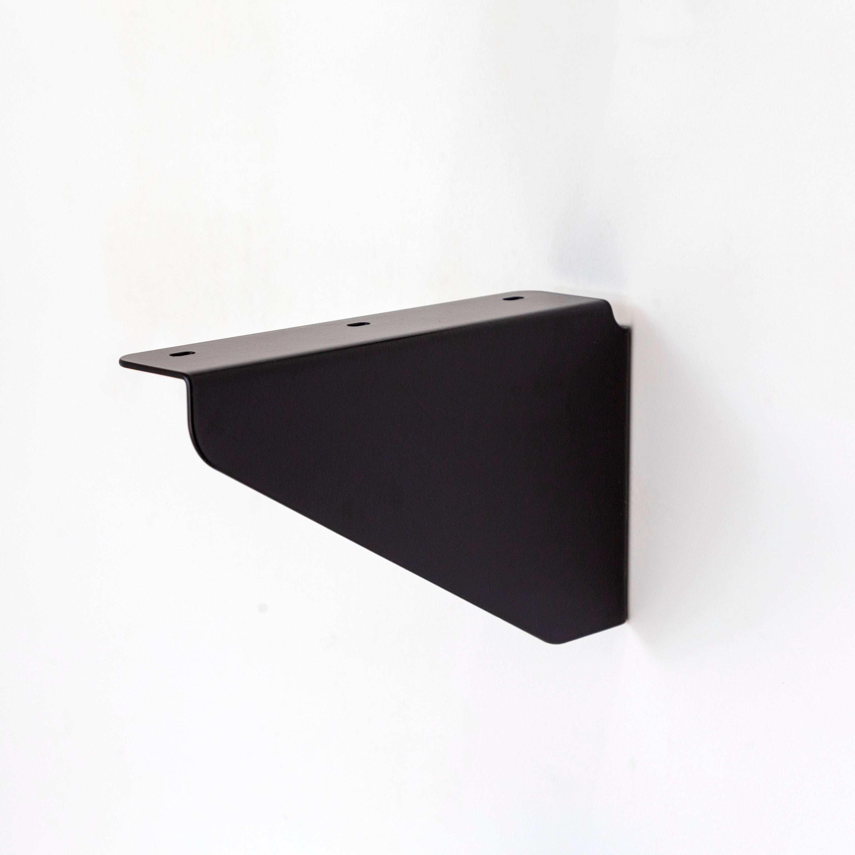 Mão francesa SP (par) - Suporte para prateleira em aço - Preto fosco
