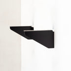 Mão francesa SP (par) - Suporte para prateleira em aço - Preto fosco