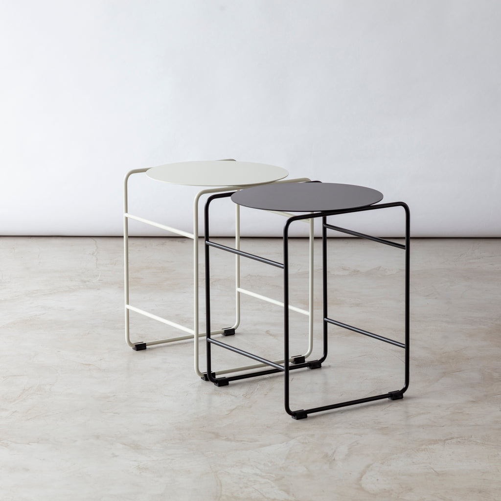 Mesa de apoio LOU - Aço Carbono / Preta