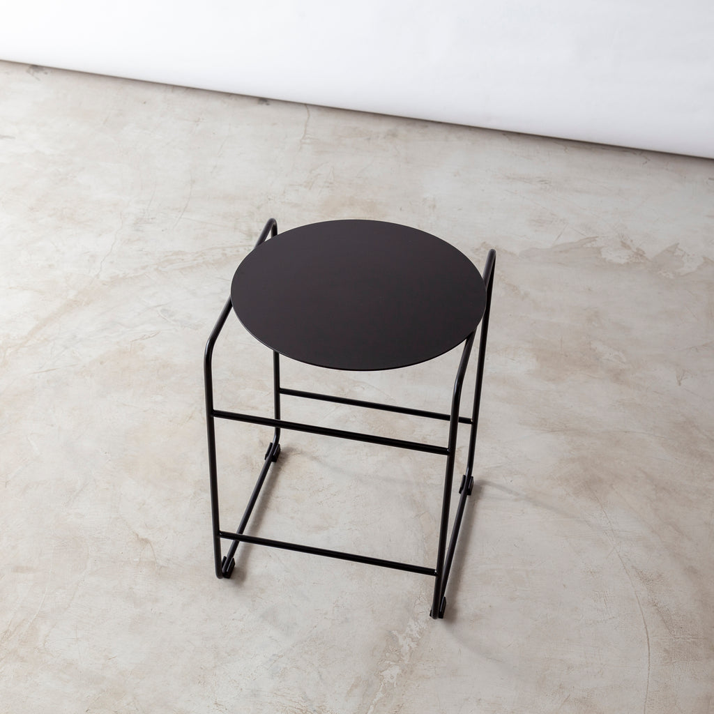 Mesa de apoio LOU - Aço Carbono / Preta