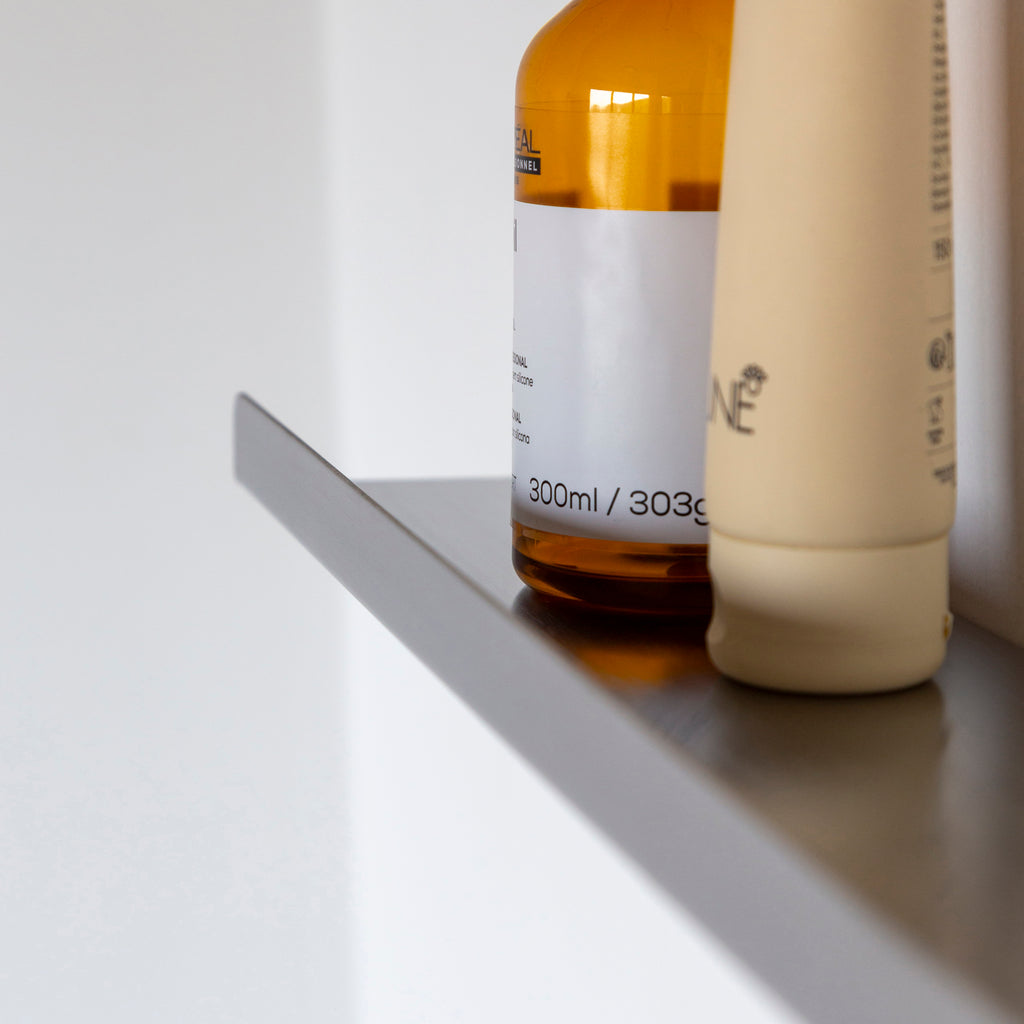 Prateleira Linear em Aço Inox Escovado T44 - SH