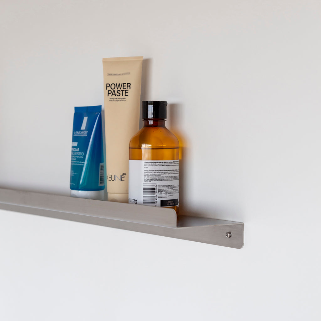 Prateleira Linear em Aço Inox Escovado T44 - SH