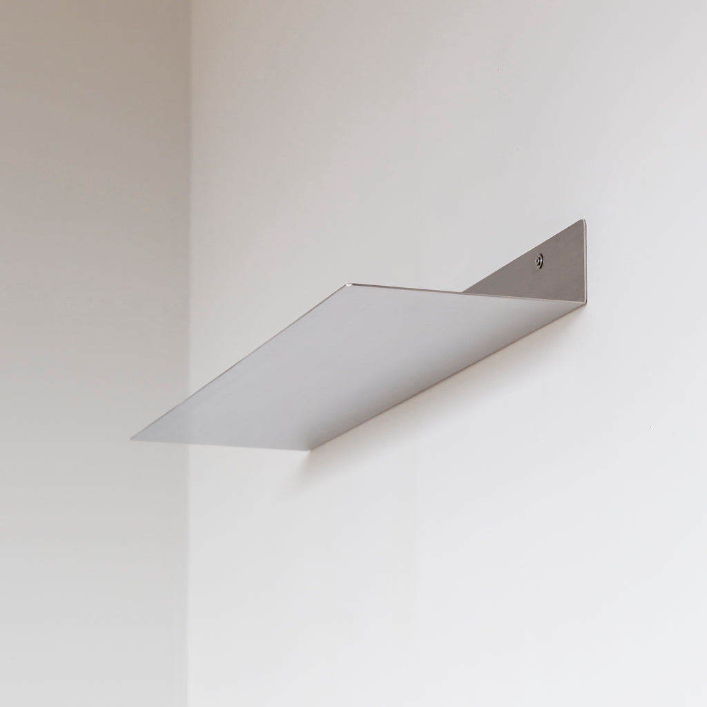 Prateleira Chapa Aço Inox - (80x20cm) Sob encomenda