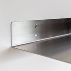 Prateleira Chapa Aço Inox - (80x20cm) Sob encomenda
