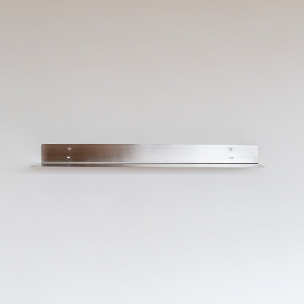 Prateleira Chapa Aço Inox - (80x20cm) Sob encomenda
