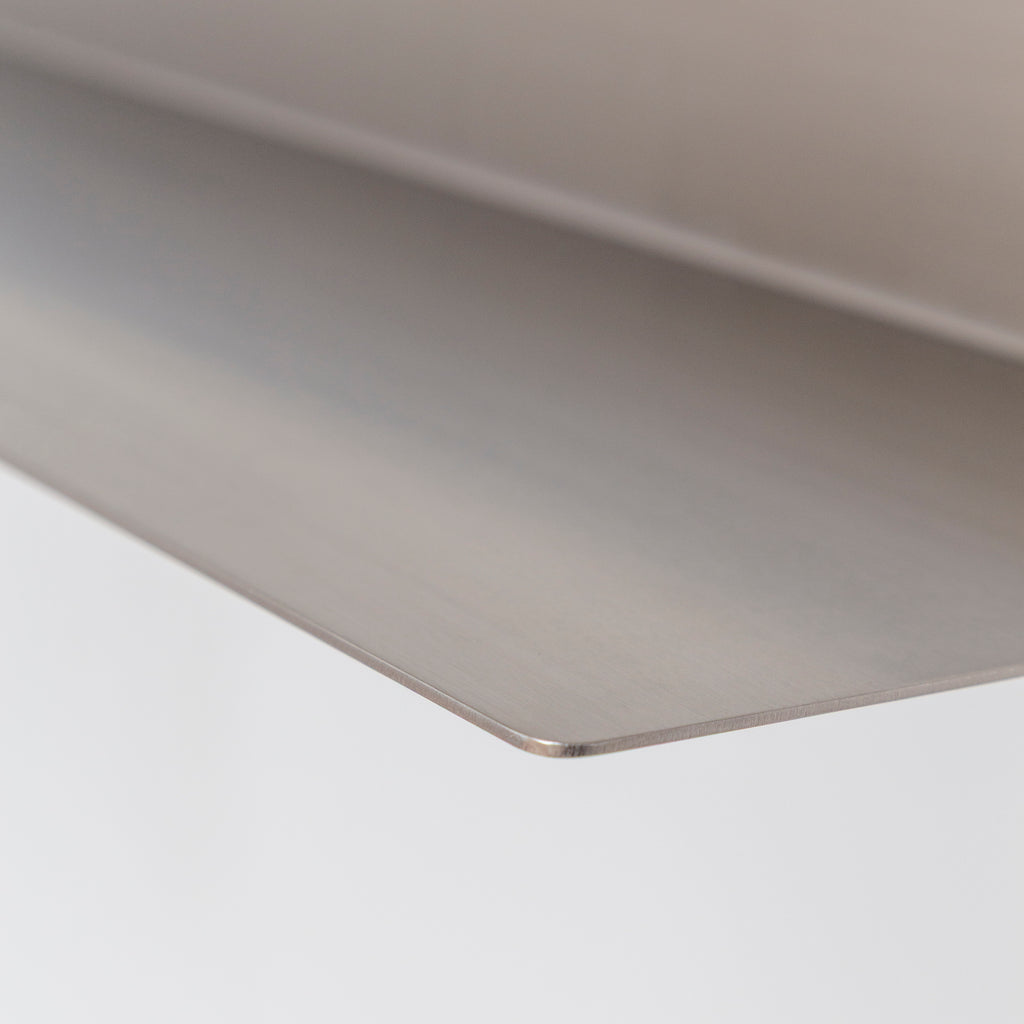 Prateleira Chapa Aço Inox - (80x20cm) Sob encomenda