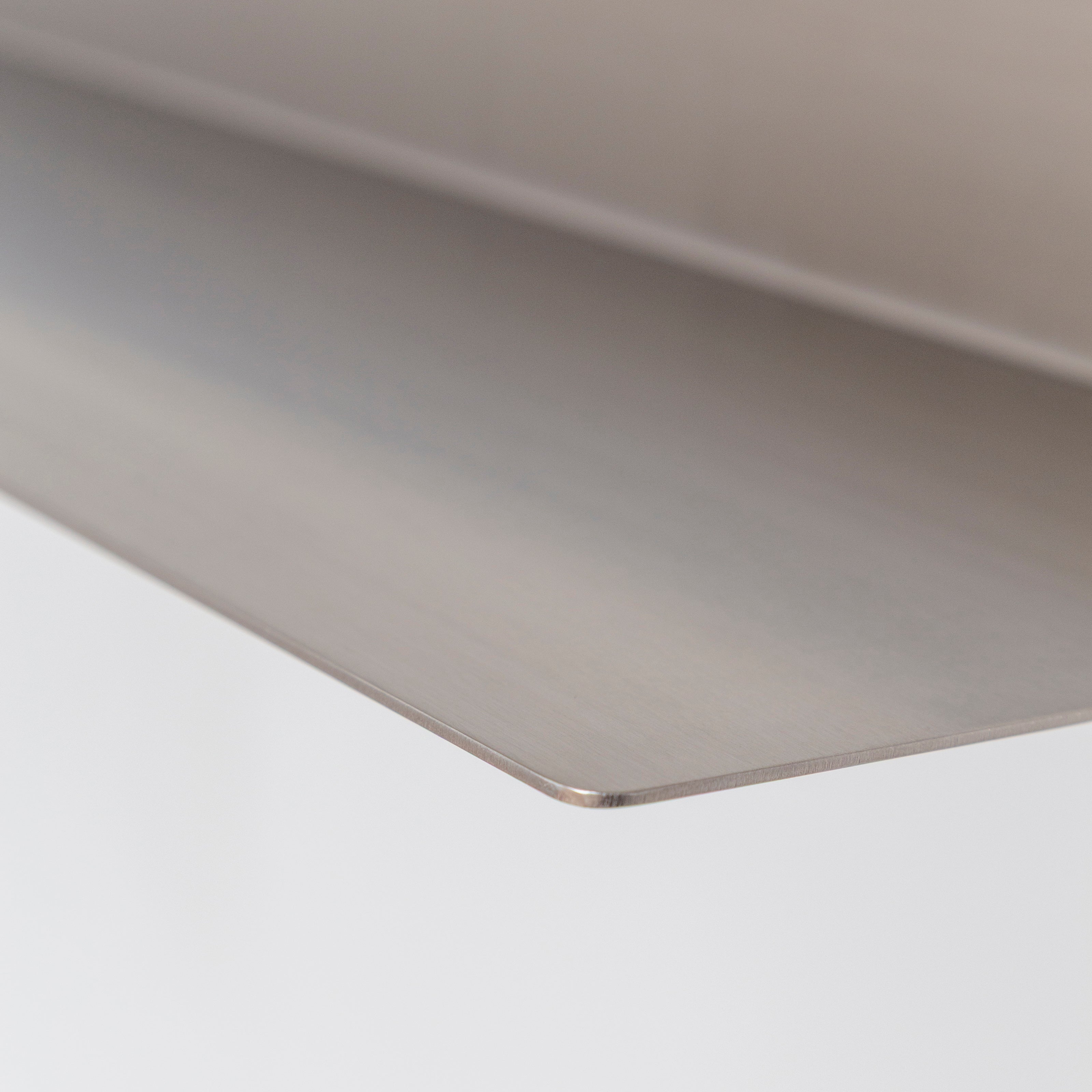 Prateleira Chapa Aço Inox - (80x20cm) Sob encomenda