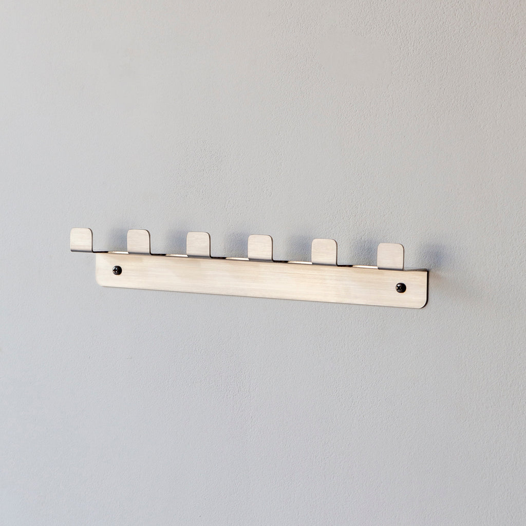 Cabideiro de Parede Doca - Aço Inox Escovado
