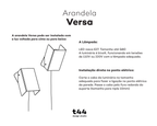 Versa - Arandela em aço inox