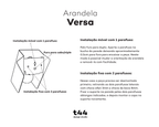 Versa - Arandela em aço inox