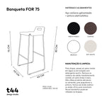 Banqueta FOR 75 (sob encomenda)