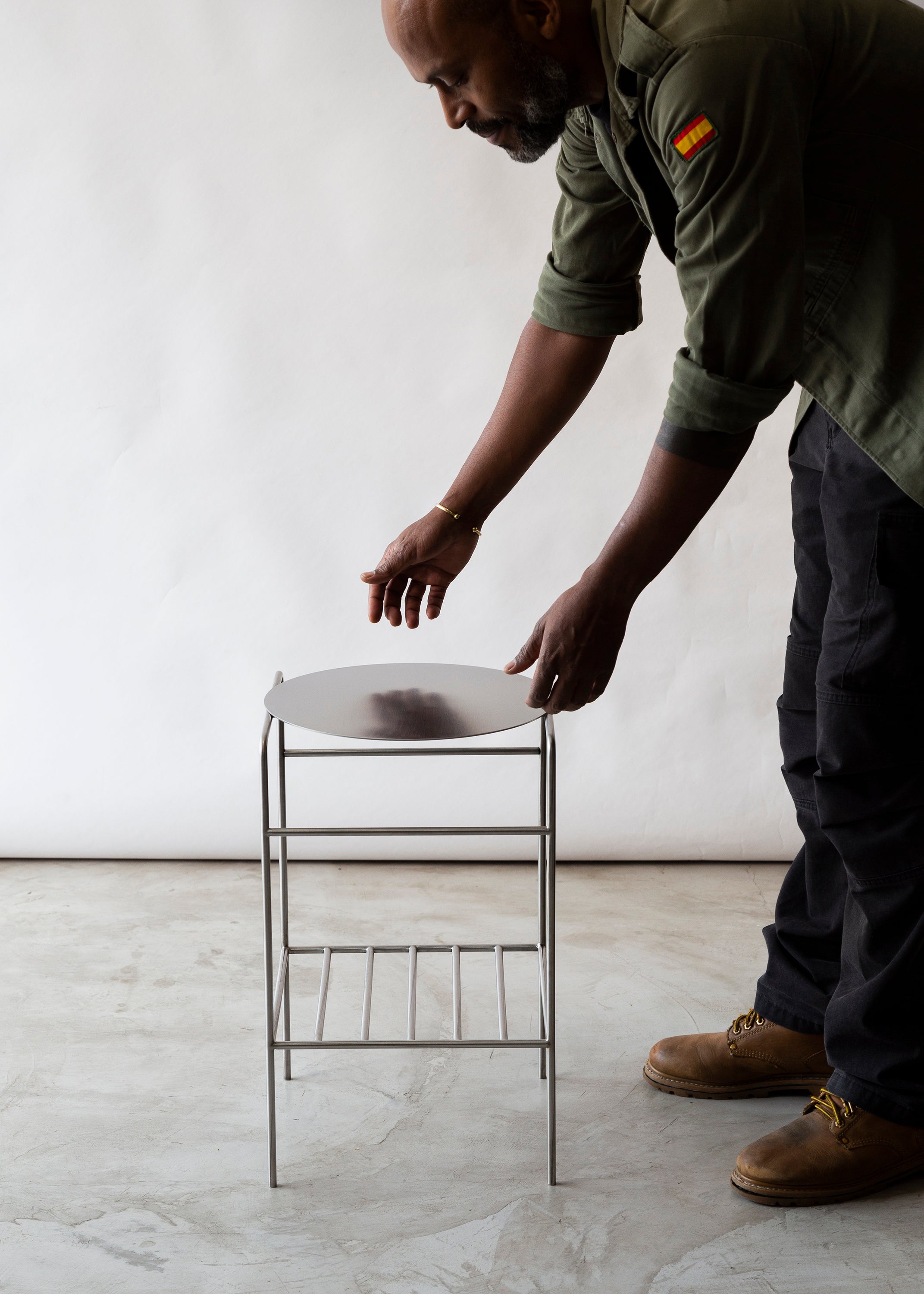 Mesa lateral OU - Inox