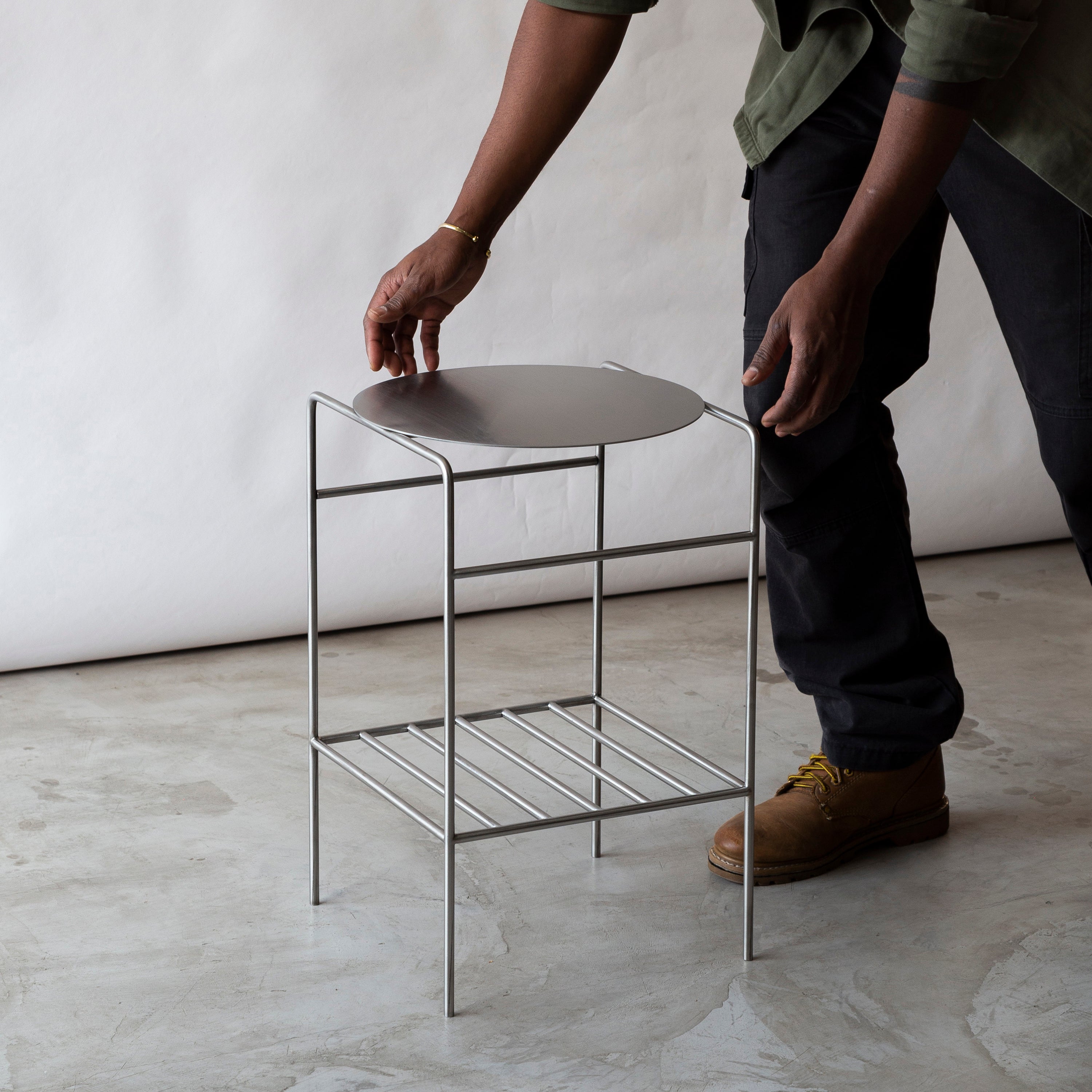 Mesa lateral OU - Inox